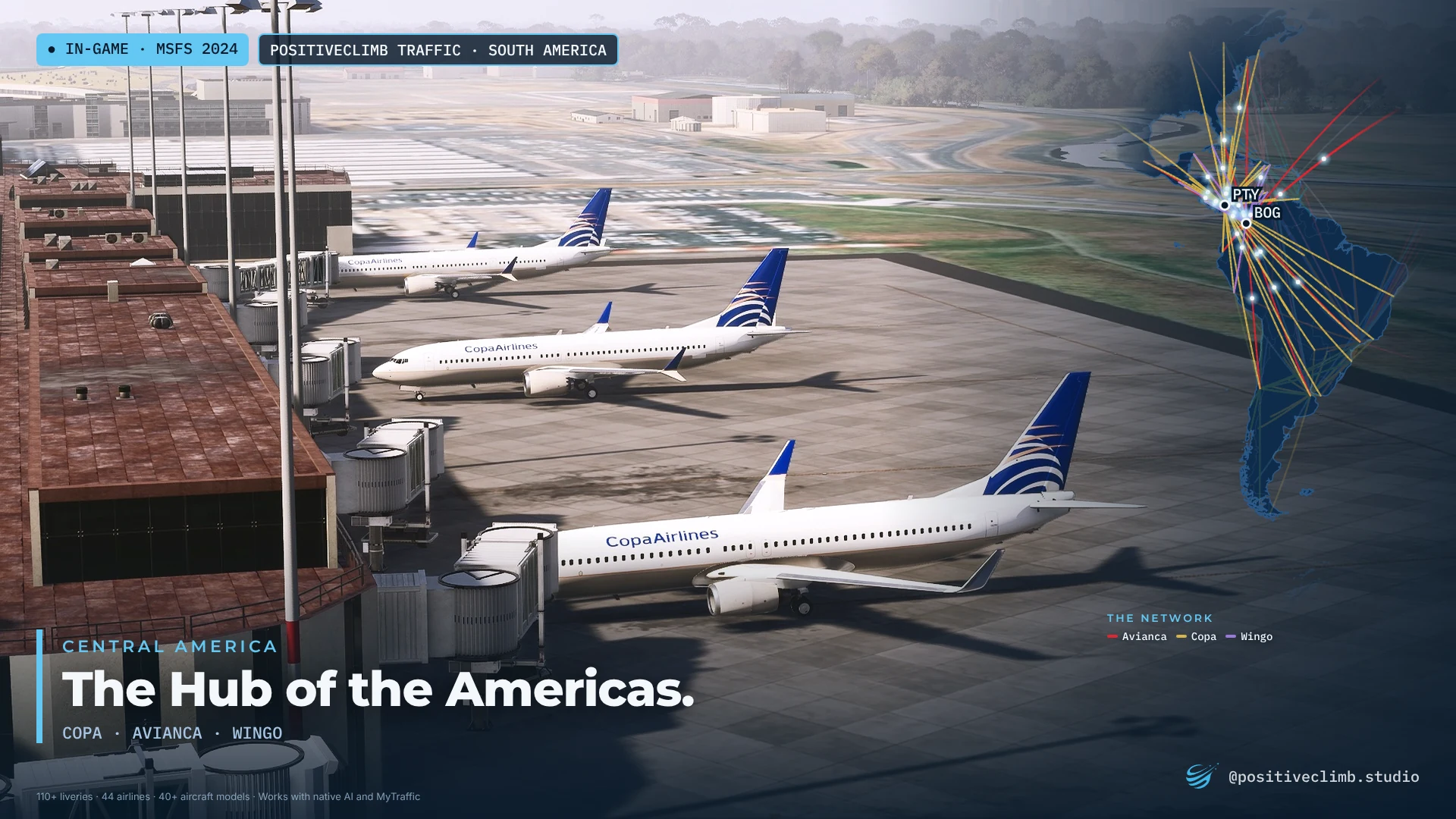 Copa Airlines 737s at the Hub of the Americas.